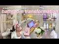 AESTHETIC bathroom makeover ugly bathroom decor tips organization Pinterest self-care bath