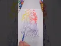Painting with Bubbles Easy Watercolor technique