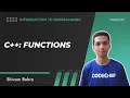 13 C Functions Introduction to Programming Shivam Bohra