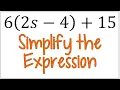 How to Simplify an Expression Using the Distributive Property to Simplify