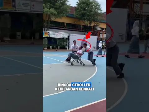 Ketika Stroller berubah menjadi kendaraan tanpa Rem😂 #vidioshort #vidiolucu #vidioviral #fypyoutube