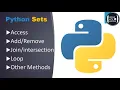 Python Sets Other Session 6 Coding With Karthik