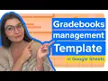 Gradebook template in Google Sheets Automated Dashboard