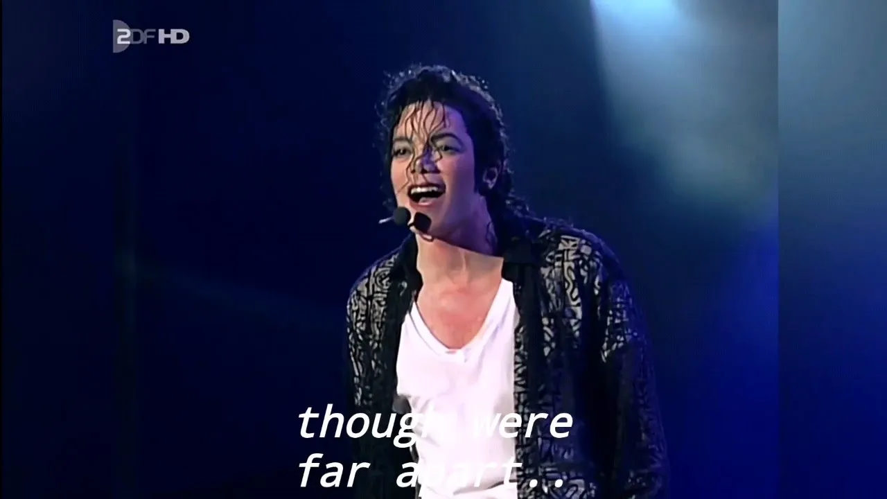 4K-Michael Jackson-you are not alone/with lyrics/live at munich history world tour 1997