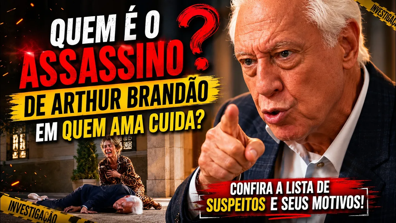Who killed Arthur Brandão in Quem Ama Cuida? Check out the list of suspects and their motives. poster
