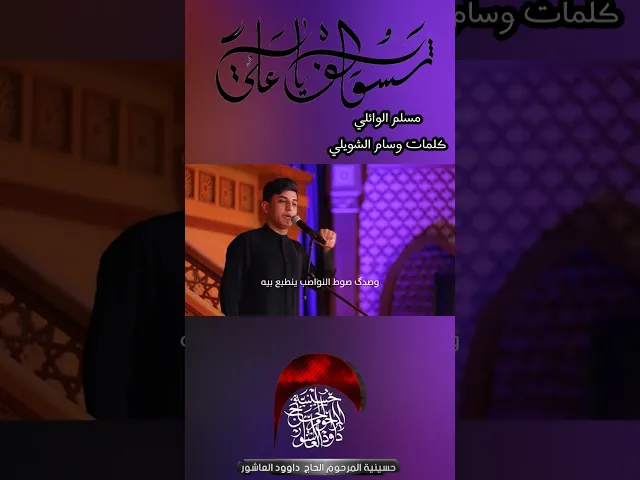 ⁣مسلم الوائلي | اجمل جزء من قصيدة شسولف ياعلي