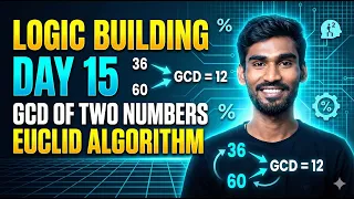 Logic Building Day 15 GCD of Two Numbers Using Euclidean Algorithm DSA for Beginners