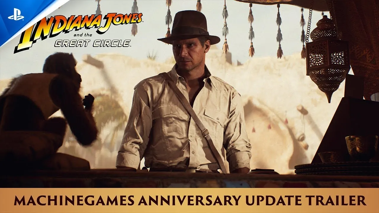 Indiana Jones und der Große Kreis - MachineGames Anniversary Update Trailer | PS5 Spiele, deutsch