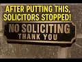 After Putting THIS Up Solicitors STOPPED Brass No Soliciting Sign Review