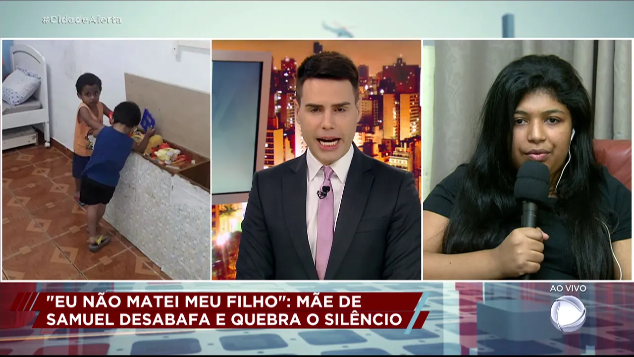 "Eu não matei meu filho", desabafa mãe de Samuel ao vivo no Cidade Alerta