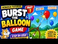 Burst the Balloon Game in Scratch Full Step-by-Step Tutorial for Beginners 2026