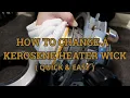 How to change a DynaGlo 23 800 BTU kerosene heater wick ignitor step by step instructions
