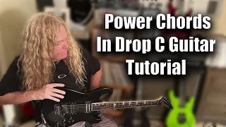 learn to play power chords in drop c guitar lessons