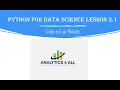 Python for Data Science Lesson 2 1 Create and Use Modules