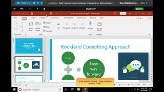 BTM452 SAM Training PowerPoint Module 01 Creating and Editing Presentations with Pictures PART 1