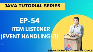 EP-54 Java Tutorial ItemListener Event Handling-3