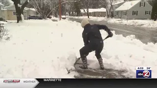 Appleton residents clean up following heavy snowfall