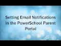 Parent Portal Email Notifications
