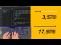 ASMR Programming - A Motion Blurred Number with Html CSS JavaScript