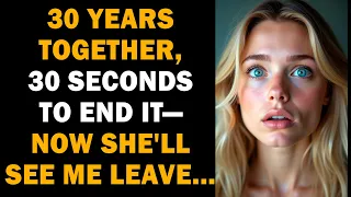 30 Years of Marriage, 30 Seconds to Walk Away—She Never Saw It Coming.