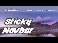 Bootstrap 4 Responsive Navigation Bar Sticky Navbar with Smooth Scroll no JQuery Source File