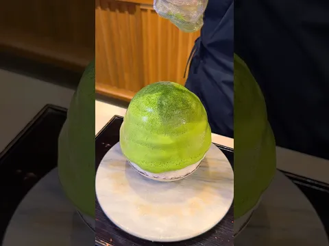 日本茶専門店が作るふわふわ抹茶エスプーマかき氷🍵