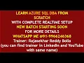 AZURE SQLDBA Training Demo