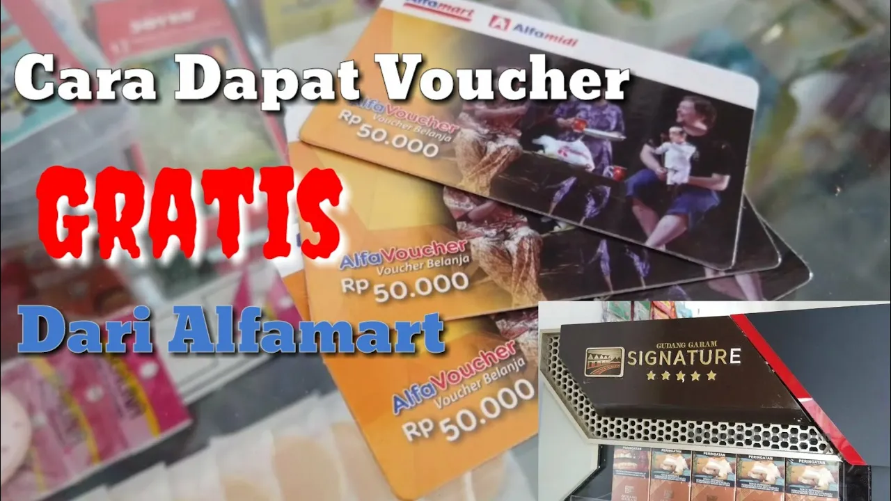 BARU CARA MENDAPATKAN VOUCHER ALFAMART DAN INDOMART GRATIS