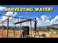 💧 Building Our Water Harvesting System for the Tank! (African Village DIY) 🛠️
