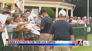 Fans famous golfers arrive in Pinehurst for US Open