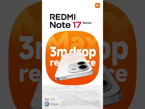 REDMI Note 17 Series 3m drop resistance