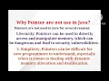 Why Pointer Are Not Use In Java Java Pointer Pointer