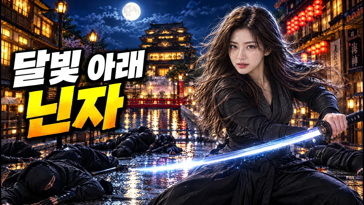 달빛 아래 닌자 Ninja in the Moonlight 클로드, 블랜더, 시댄스2.5 Claude,Blen