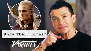 does orlando bloom know lines from his most famous movies