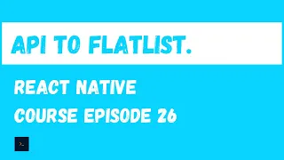 Fetch data from API and display it in a FlatList React Native Beginner Project Course