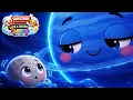 🌙🔵 Moon Near Neptune | Ocean of Stars 🌊⭐ | Planet Sleep Song for Kids