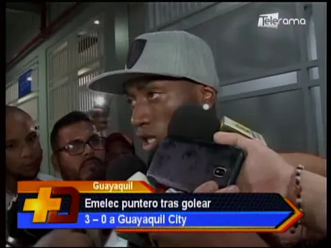 Emelec puntero tras golear 3 - 0 a Guayaquil City