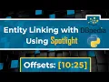 Entity Linking Using Dbpedia Spotlight - Entities Offsets Extraction