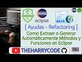 Curso de Eclipse STS4 Ayudas Como Extraer o Generar Automaticamente Metodos y Funciones