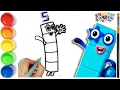 How To Draw Numberblock Five Numberblocks 5 Numberblocks Coloring Page