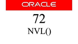 SQL tutorial 72 NVL SQL NULL function By Manish Sharma RebellionRider