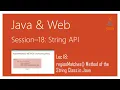 String API in Java regionMatches Method of the String Class in Java