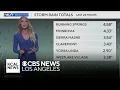 The latest rainfall totals from the LA County storm