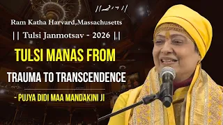 Pujya Didi Maa Mandakini Ji | Tulsi Janmotsav | Harvard,Massachusetts | Morari Bapu