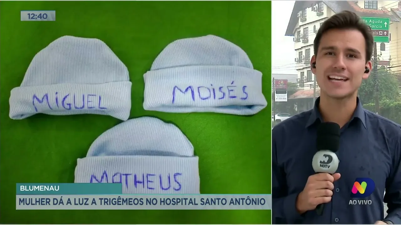 Após dois anos o hospital Santo Antônio realiza mais um parto de trigêmeos