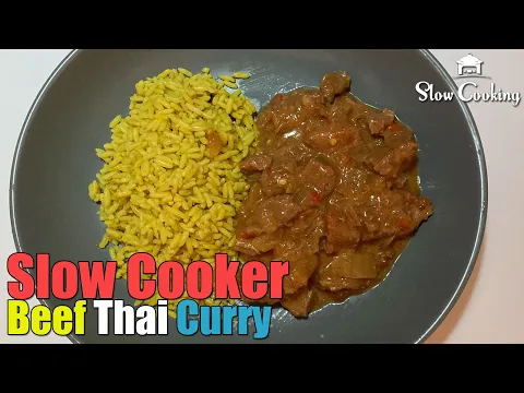 A Delicious Slow Cooker Beef Thai Curry
