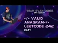 Valid Anagram LeetCode 242 JavaScript O N solution GitHub repo below