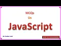 JavaScript MCQ Part 7 Rapid Test Programming Joshi P D