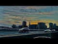 Driving through Hartford Connecticut at sunset on 84 westbound judd0112