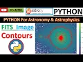 Visualize FITS Images with Contour Plot using Astropy Python Astronomica Data Analysis DESI ASTRO